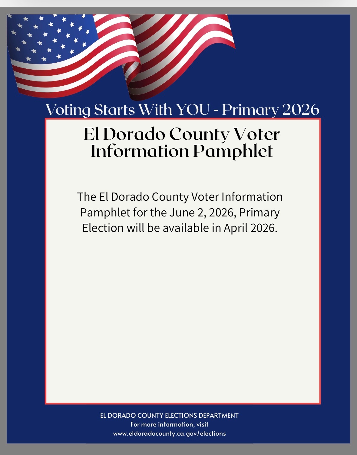 El Dorado County Information Pamphlet 