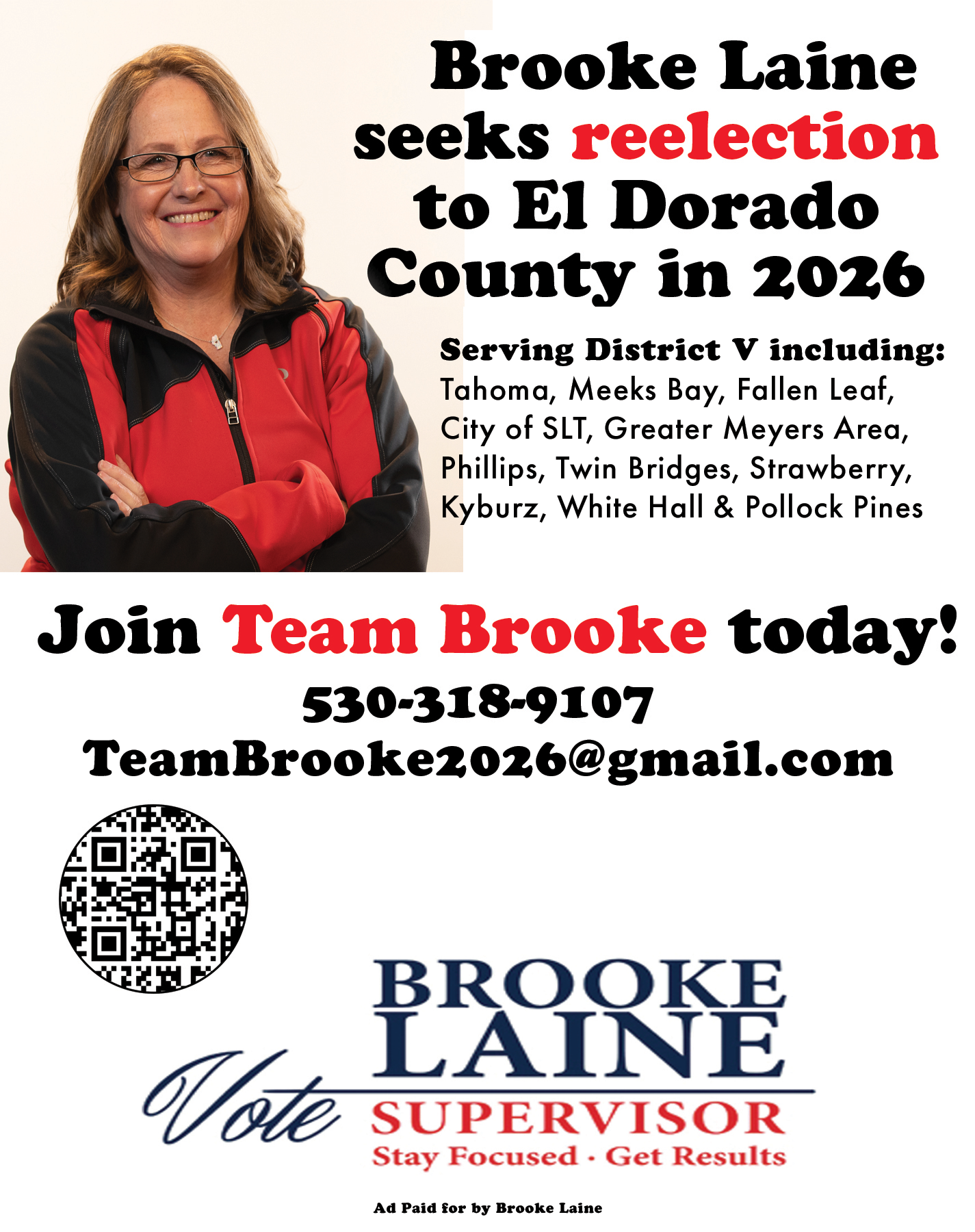 Reelect Brooke Laine 