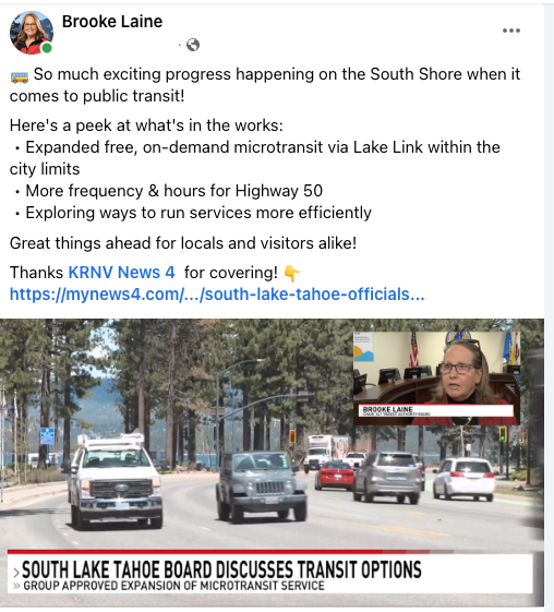 South Tahoe Board Discusses Transit Options